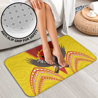 American Samoa Fautasi Race Bathroom Set Pago Pago-Aeto Samoan Tattoo and Eagle