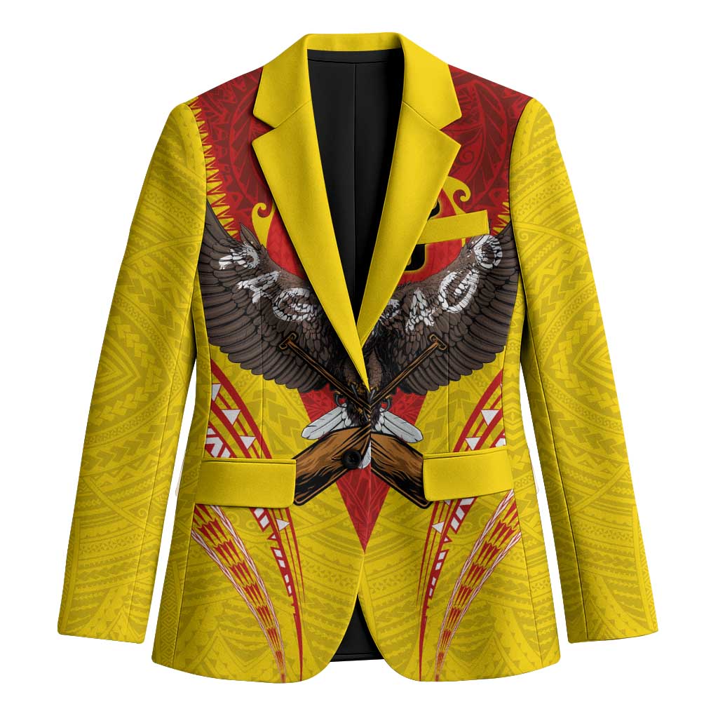 American Samoa Fautasi Race Blazer Pago Pago-Aeto Samoan Tattoo and Eagle