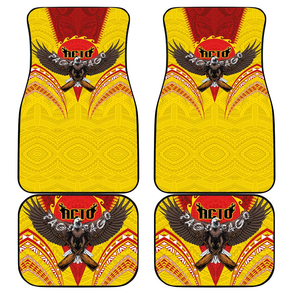 American Samoa Fautasi Race Car Mats Pago Pago-Aeto Samoan Tattoo and Eagle