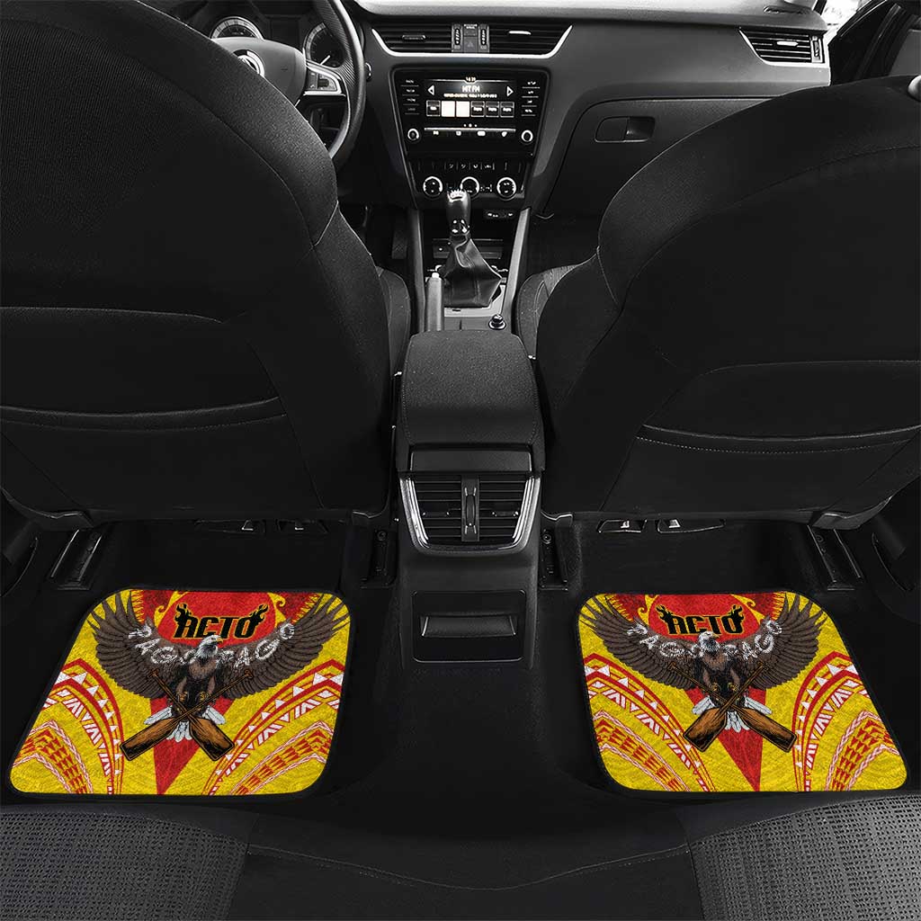 American Samoa Fautasi Race Car Mats Pago Pago-Aeto Samoan Tattoo and Eagle