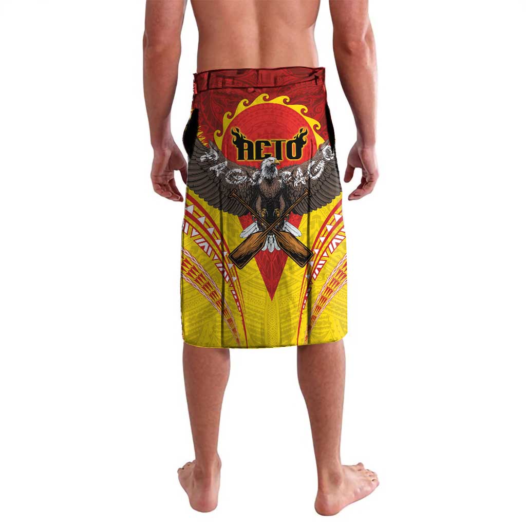 American Samoa Fautasi Race Lavalava Pago Pago-Aeto Samoan Tattoo and Eagle LT03 - Polynesian Pride