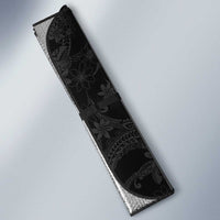 Hawaiian Taro Leaves-Hibiscus and Plumeria Auto Sun Shade Floral Tribal Tattoo Motif LT03 - Polynesian Pride