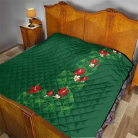 Hawaiian Taro Leaves-Hibiscus and Plumeria Quilt Polynesian Art-Kakau Tattoo Green