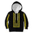 Philippines Polynesian Jasmine Pattern Kid Hoodie With Barong Tagalog Black Style