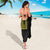 Philippines Polynesian Jasmine Pattern Sarong With Barong Tagalog Black Style