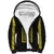 Philippines Polynesian Jasmine Pattern Sherpa Hoodie With Barong Tagalog Black Style