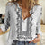 Philippines Polynesian Floral Pattern Women Casual Shirt With Barong Tagalog White Style