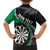 Personalised New Zealand Darts Hawaiian Shirt Koru Tribal Tattoo and Silver Fern Maori Pattern Green Color