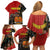 Personalised Papua New Guinea and Australia Together Family Matching Off Shoulder Short Dress and Hawaiian Shirt Bird-of-paradise and Kangaroo with Aboriginal Pattern