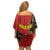Personalised Papua New Guinea and Australia Together Family Matching Off Shoulder Short Dress and Hawaiian Shirt Bird-of-paradise and Kangaroo with Aboriginal Pattern