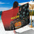 Personalised Papua New Guinea and Australia Together Sarong Bird-of-paradise and Kangaroo with Aboriginal Pattern