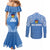 Hela Wigmen Rugby Couples Matching Mermaid Dress and Long Sleeve Button Shirts Papua New Guinea Polynesian Tattoo LT03 - Polynesian Pride