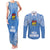 Hela Wigmen Rugby Couples Matching Tank Maxi Dress and Long Sleeve Button Shirts Papua New Guinea Polynesian Tattoo LT03 Blue - Polynesian Pride