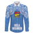 Hela Wigmen Rugby Family Matching Long Sleeve Bodycon Dress and Hawaiian Shirt Papua New Guinea Polynesian Tattoo LT03 Dad's Shirt - Long Sleeve Blue - Polynesian Pride