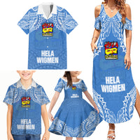 Hela Wigmen Rugby Family Matching Summer Maxi Dress and Hawaiian Shirt Papua New Guinea Polynesian Tattoo LT03 - Polynesian Pride