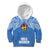 Hela Wigmen Rugby Kid Hoodie Papua New Guinea Polynesian Tattoo LT03 Blue - Polynesian Pride