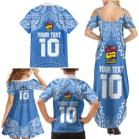 Custom Hela Wigmen Rugby Family Matching Summer Maxi Dress and Hawaiian Shirt Papua New Guinea Polynesian Tattoo LT03 - Polynesian Pride