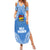 Custom Hela Wigmen Rugby Family Matching Summer Maxi Dress and Hawaiian Shirt Papua New Guinea Polynesian Tattoo LT03 Mom's Dress Blue - Polynesian Pride