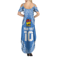 Custom Hela Wigmen Rugby Family Matching Summer Maxi Dress and Hawaiian Shirt Papua New Guinea Polynesian Tattoo LT03 - Polynesian Pride