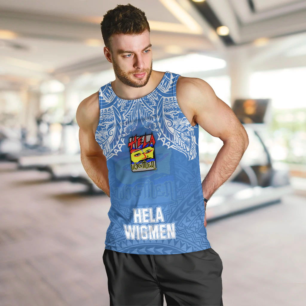 Custom Hela Wigmen Rugby Men Tank Top Papua New Guinea Polynesian Tattoo LT03 - Polynesian Pride