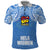 Custom Hela Wigmen Rugby Polo Shirt Papua New Guinea Polynesian Tattoo LT03 Blue - Polynesian Pride