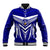 Kimbe Cutters Rugby Baseball Jacket Papua New Guinea Polynesian Tattoo Blue Version LT03 Unisex Blue - Polynesian Pride