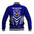 Kimbe Cutters Rugby Baseball Jacket Papua New Guinea Polynesian Tattoo Blue Version LT03 - Polynesian Pride