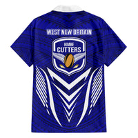 Kimbe Cutters Rugby Family Matching Mermaid Dress and Hawaiian Shirt Papua New Guinea Polynesian Tattoo Blue Version LT03 - Polynesian Pride