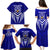 Kimbe Cutters Rugby Family Matching Puletasi Dress and Hawaiian Shirt Papua New Guinea Polynesian Tattoo Blue Version LT03 - Polynesian Pride