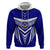 Kimbe Cutters Rugby Hoodie Papua New Guinea Polynesian Tattoo Blue Version LT03 Blue - Polynesian Pride