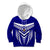 Kimbe Cutters Rugby Kid Hoodie Papua New Guinea Polynesian Tattoo Blue Version LT03 Blue - Polynesian Pride