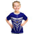 Kimbe Cutters Rugby Kid T Shirt Papua New Guinea Polynesian Tattoo Blue Version LT03 Blue - Polynesian Pride