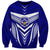 Kimbe Cutters Rugby Sweatshirt Papua New Guinea Polynesian Tattoo Blue Version LT03 Unisex Blue - Polynesian Pride