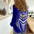 Kimbe Cutters Rugby Women Casual Shirt Papua New Guinea Polynesian Tattoo Blue Version LT03 - Polynesian Pride