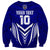 Custom Kimbe Cutters Rugby Sweatshirt Papua New Guinea Polynesian Tattoo Blue Version LT03 - Polynesian Pride