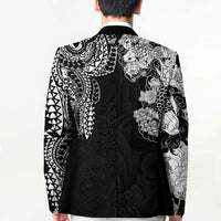 Japanese Irezumi and Hawaiian Polynesian Art Tattoo Blazer Black Color - Polynesian Pride