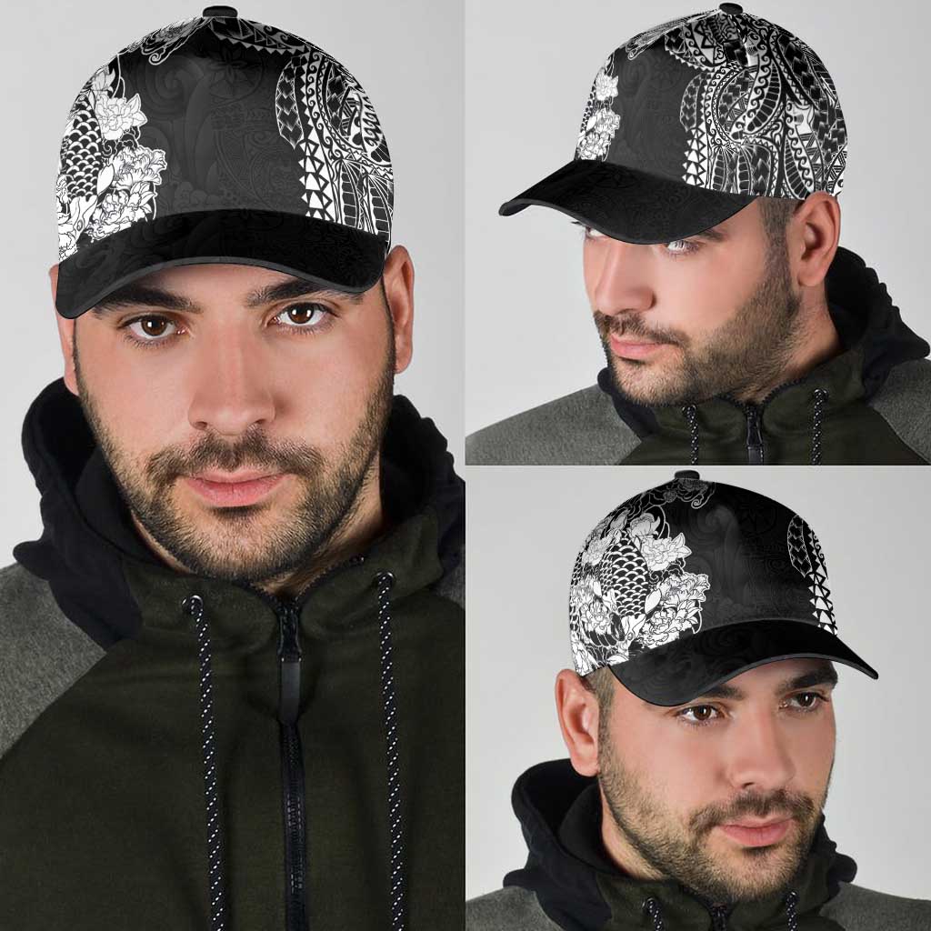 Japanese Irezumi and Hawaiian Polynesian Art Tattoo Classic Cap Black Color LT03