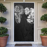 Japanese Irezumi and Hawaiian Polynesian Art Tattoo Door Cover Black Color - Polynesian Pride