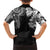 Japanese Irezumi and Hawaiian Polynesian Art Tattoo Family Matching Long Sleeve Bodycon Dress and Hawaiian Shirt Black Color - Polynesian Pride