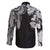 Japanese Irezumi and Hawaiian Polynesian Art Tattoo Family Matching Off The Shoulder Long Sleeve Dress and Hawaiian Shirt Black Color - Polynesian Pride