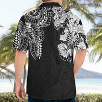 Japanese Irezumi and Hawaiian Polynesian Art Tattoo Hawaiian Shirt Black Color - Polynesian Pride