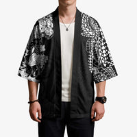 Japanese Irezumi and Hawaiian Polynesian Art Tattoo Kimono Black Color - Polynesian Pride