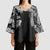 Japanese Irezumi and Hawaiian Polynesian Art Tattoo Kimono Sleeve Blouse Black Color - Polynesian Pride
