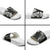 Japanese Irezumi and Hawaiian Polynesian Art Tattoo Slide Sandals Black Color - Polynesian Pride