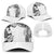 Japanese Irezumi and Hawaiian Polynesian Art Tattoo Baseball Net Cap White Color - Polynesian Pride