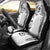Japanese Irezumi and Hawaiian Polynesian Art Tattoo Car Seat Cover White Color - Polynesian Pride