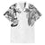 Japanese Irezumi and Hawaiian Polynesian Art Tattoo Family Matching Off The Shoulder Long Sleeve Dress and Hawaiian Shirt White Color - Polynesian Pride