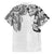 Japanese Irezumi and Hawaiian Polynesian Art Tattoo Family Matching Off Shoulder Maxi Dress and Hawaiian Shirt White Color - Polynesian Pride