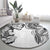 Japanese Irezumi and Hawaiian Polynesian Art Tattoo Round Carpet White Color - Polynesian Pride