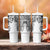 Japanese Irezumi and Hawaiian Polynesian Art Tattoo Tumbler With Handle White Color - Polynesian Pride